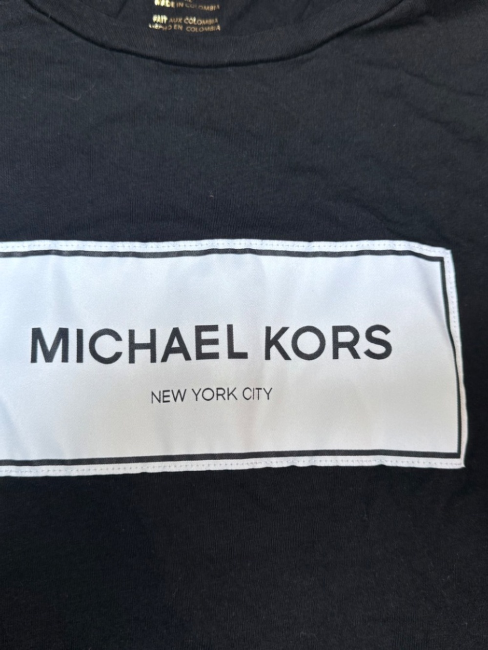 Michael Kors Unisex Empire Short Sleeve Crewneck Flagship Logo T-Shirt XL - Picture 10 of 10